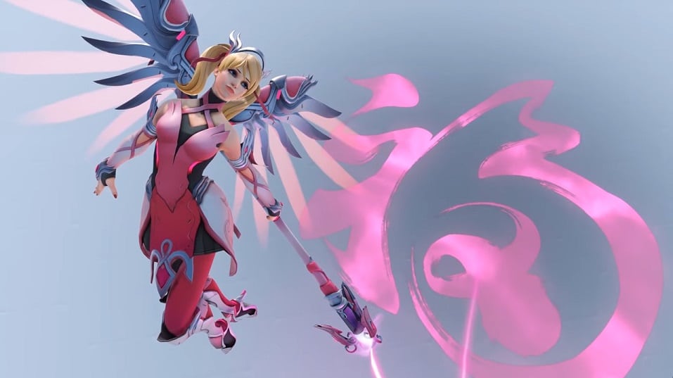 overwatch pink mercy skin