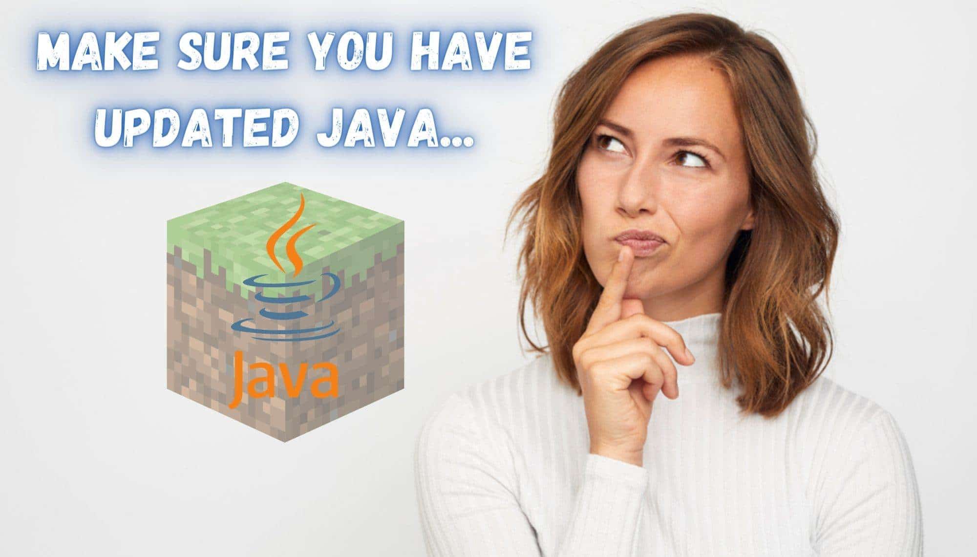 Make sure you have updated Java