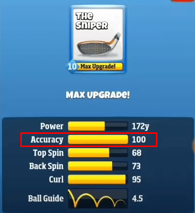 golf clash club ring wind chart