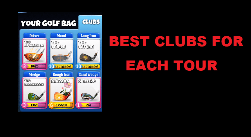 golf clash best clubs for each tour