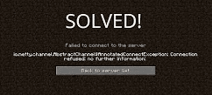 minecraft connection refused