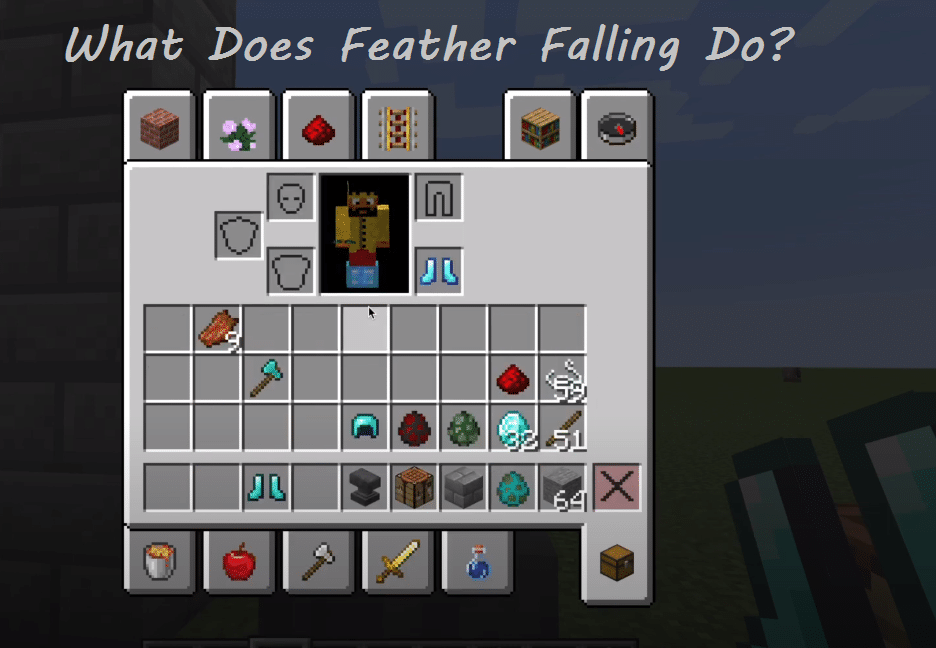 Feather falling minecraft что это