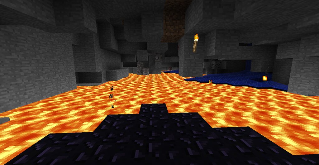 How to make an infinite lava source in minecraft