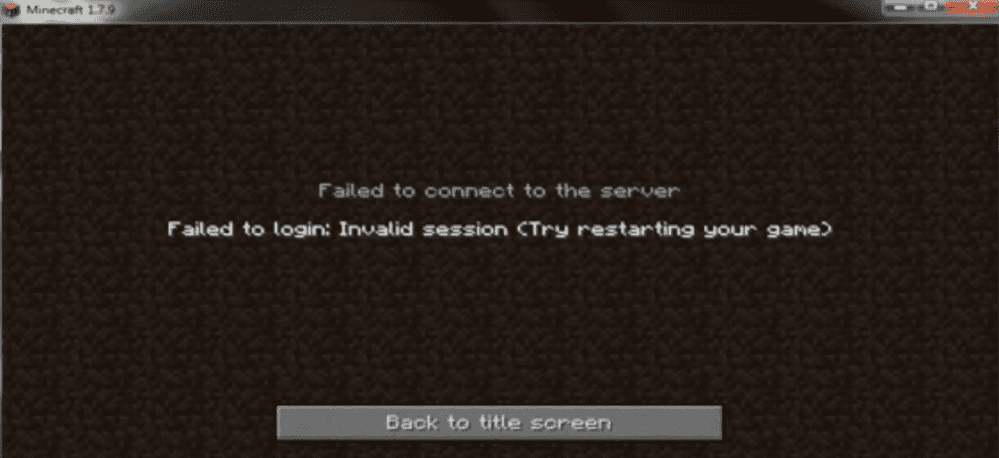 invalid token minecraft