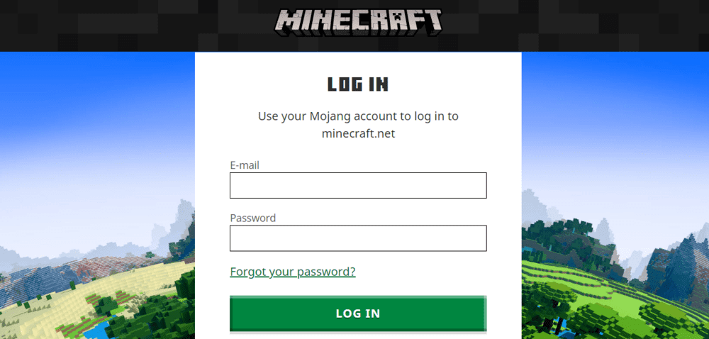 minecraft login button not working