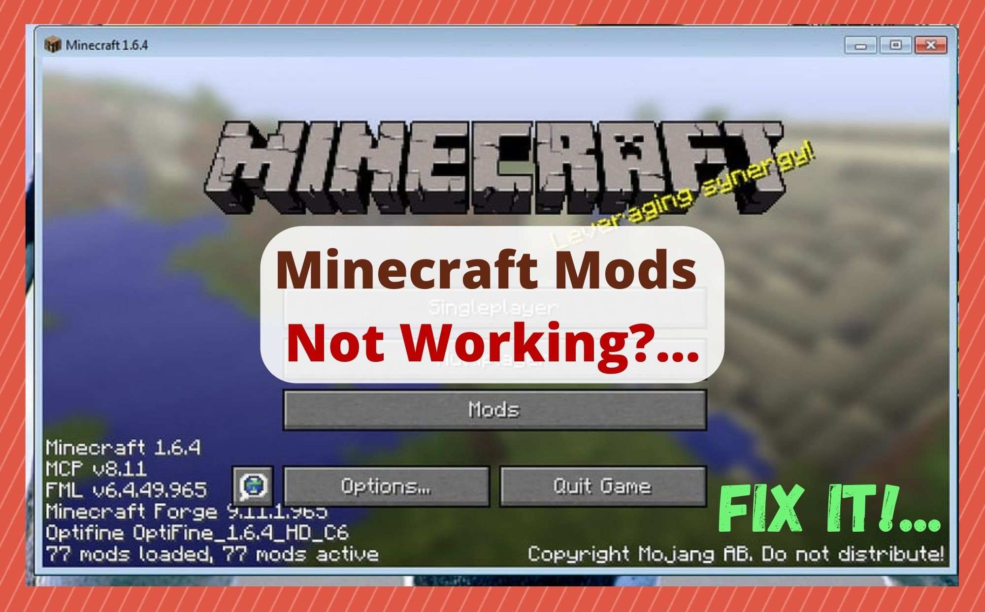 Minecraft Mods Not Working