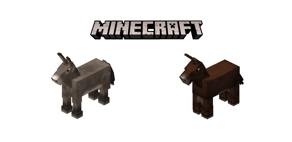 minecraft mule vs donkey