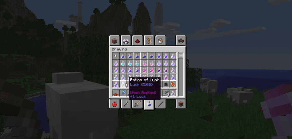 luck potion minecraft