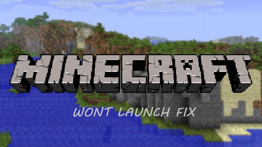 minecraft won't launch