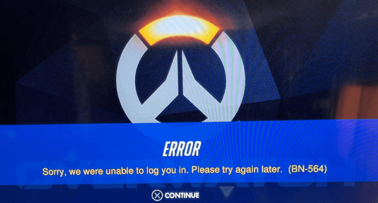 overwatch login error