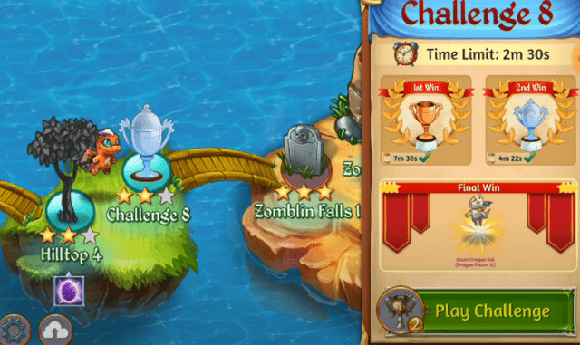 beating merge dragons challenge 19