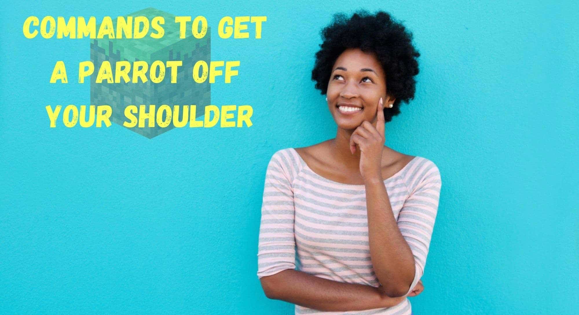 Commands to get a parrot off your shoulder