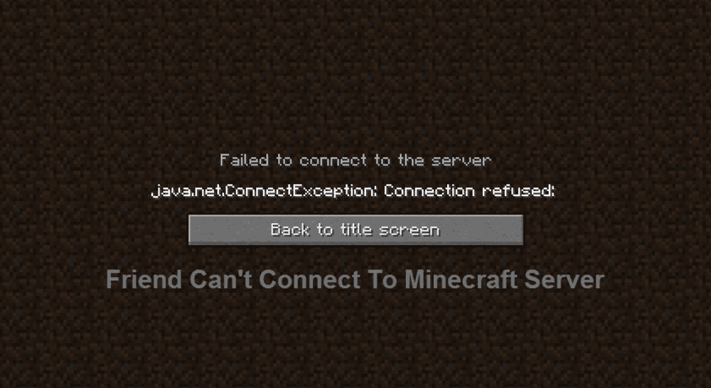 fatal error cant connect to minecraft server