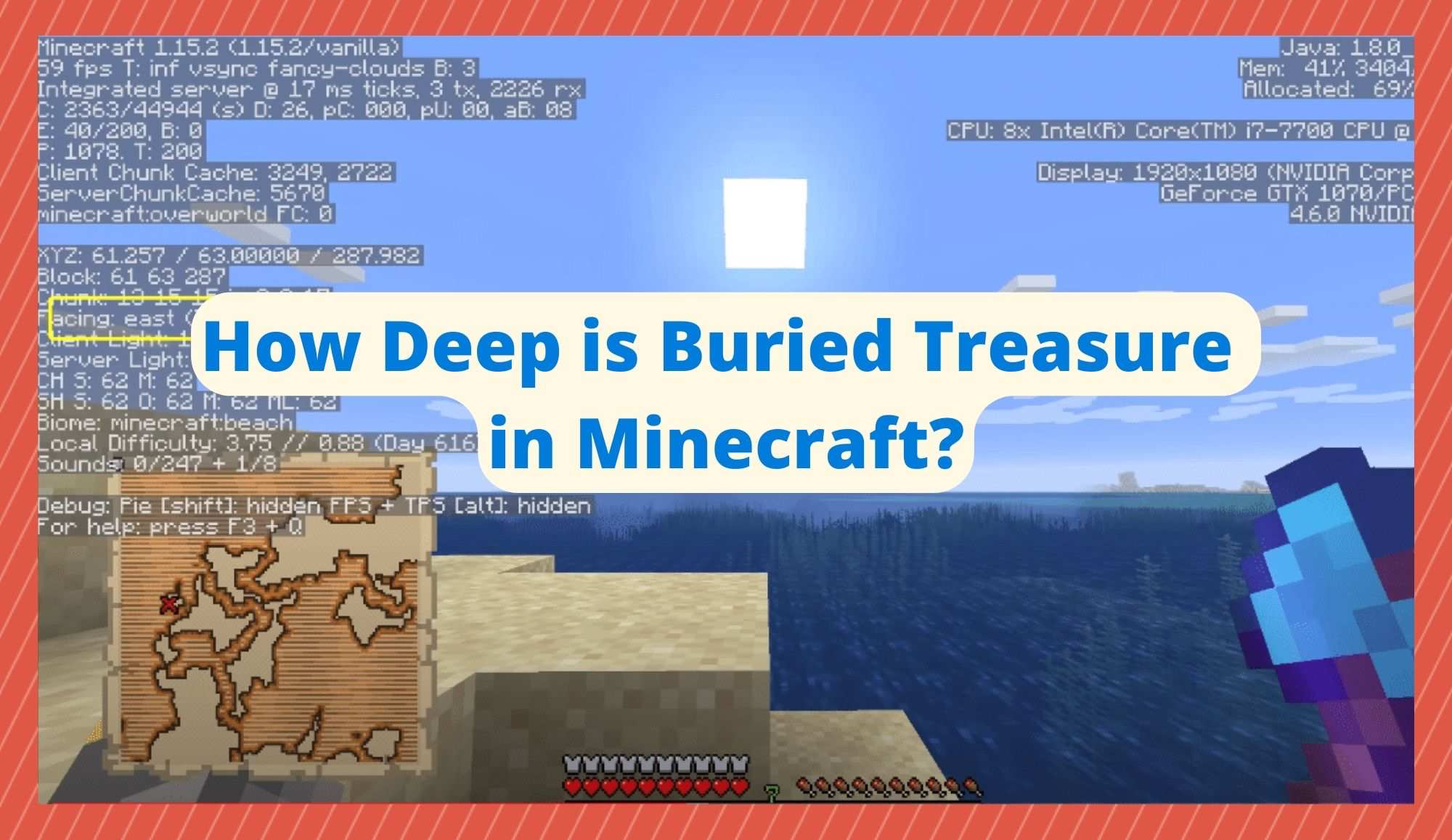 How Deep is Buried Treasure Minecraft
