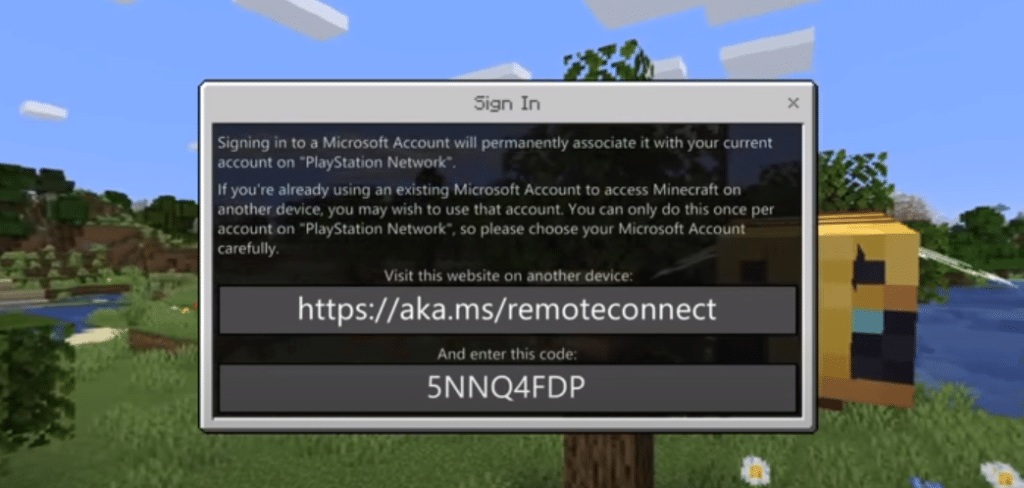 minecraft aka.ms/remoteconnect problem