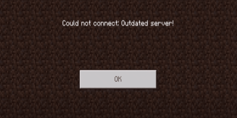 minecraft could not connect outdated server