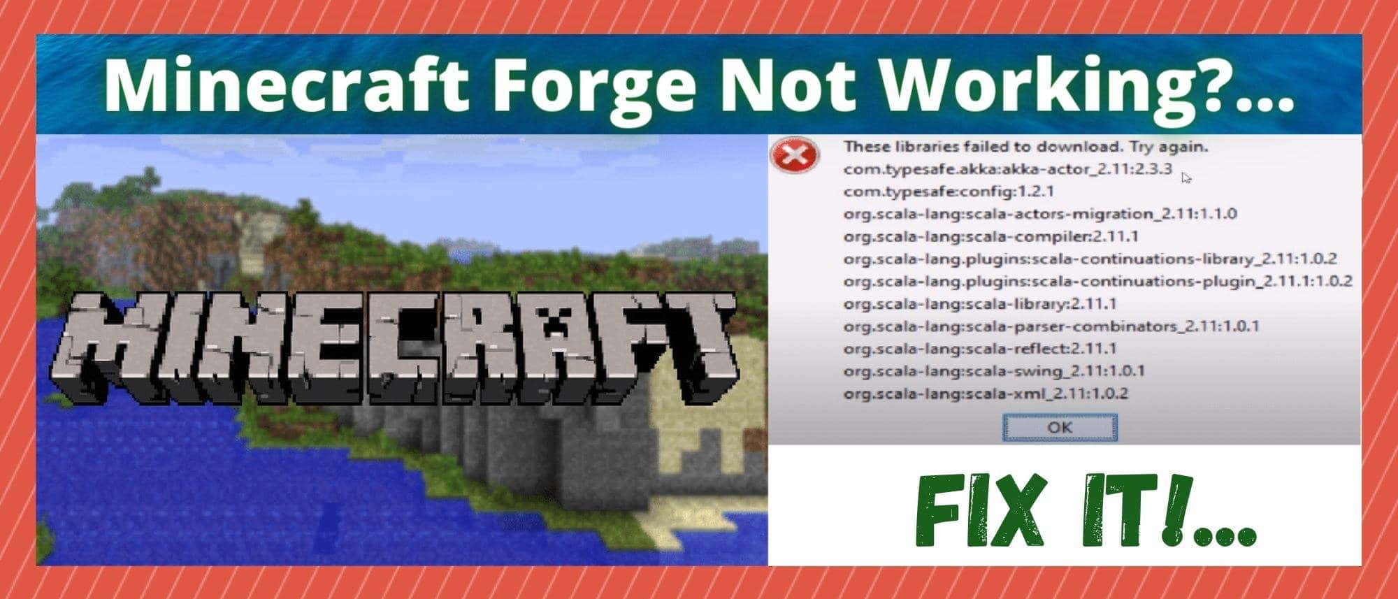 Minecraft Forge Not Working