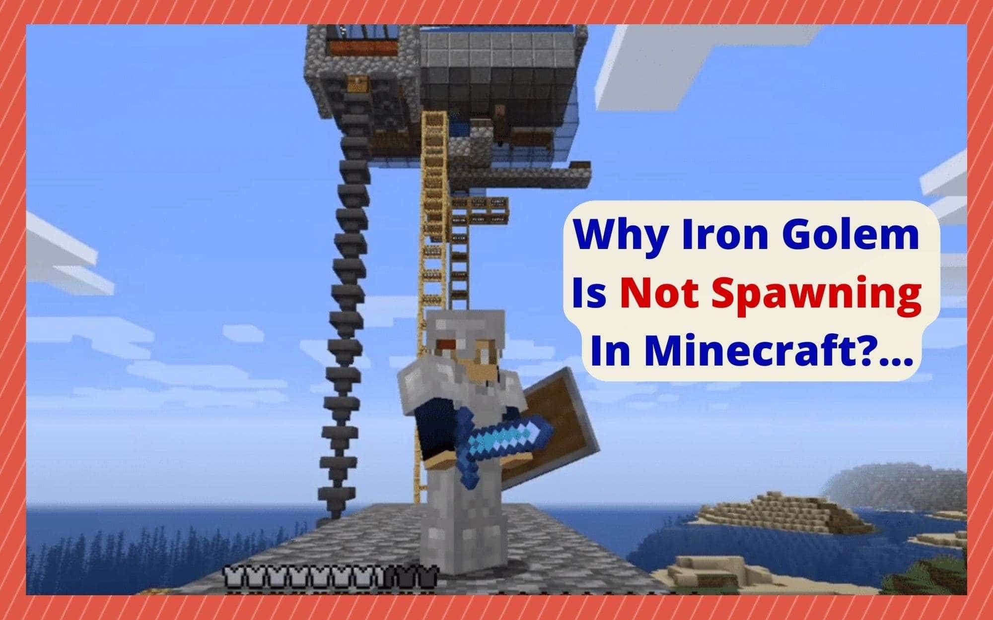 how to make iron golem in minecraft pe