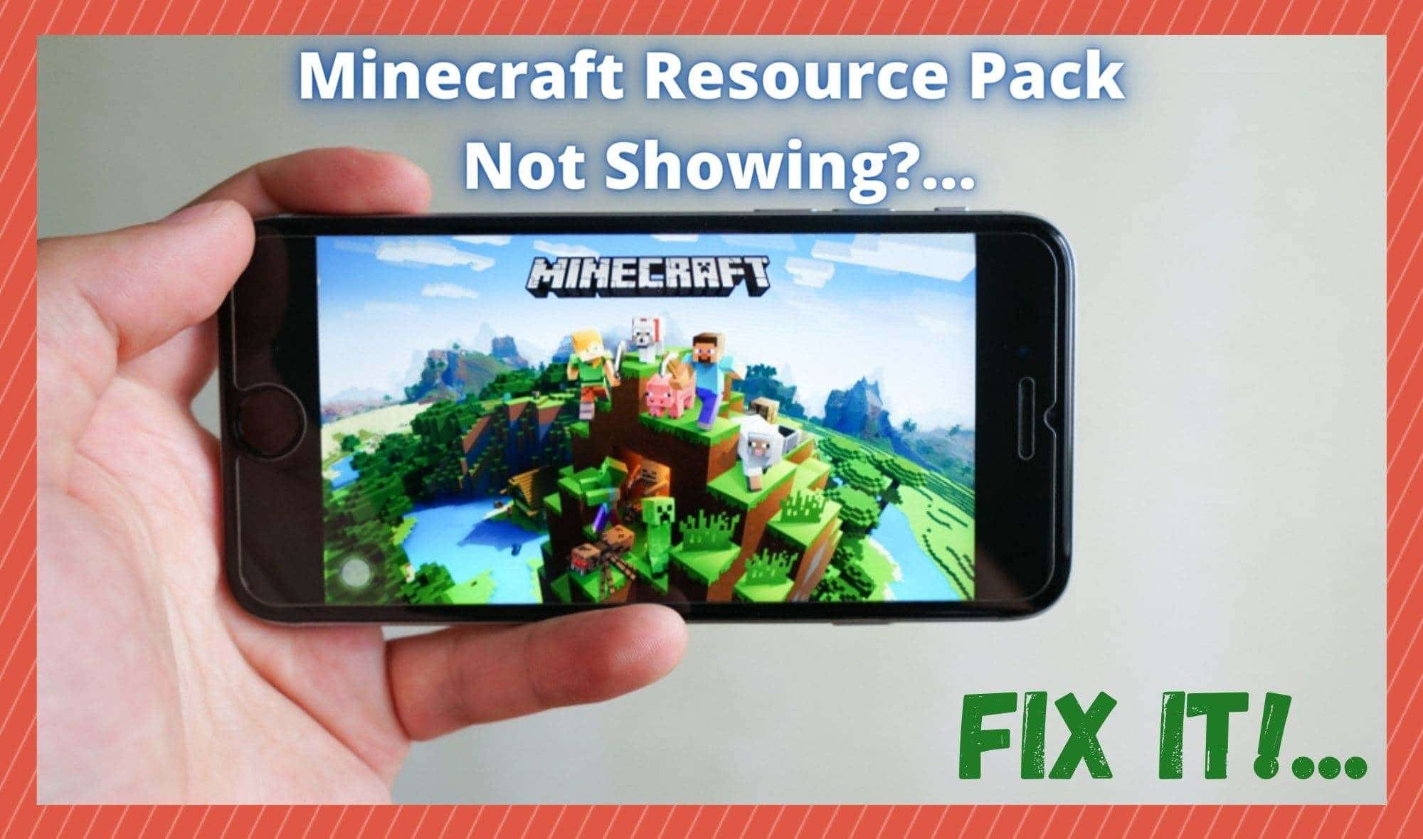 what to do if your minecraft resource pack is not showing up