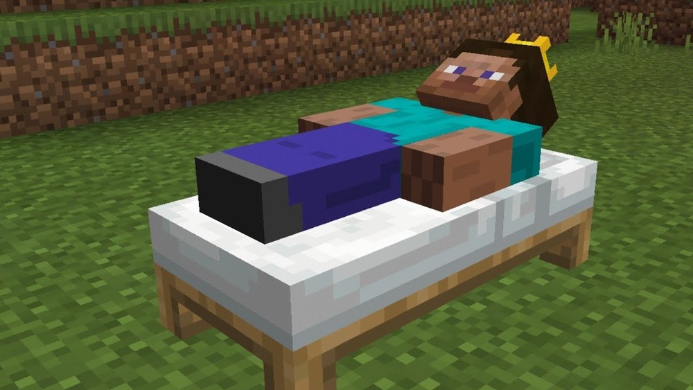 minecraft stuck in bed