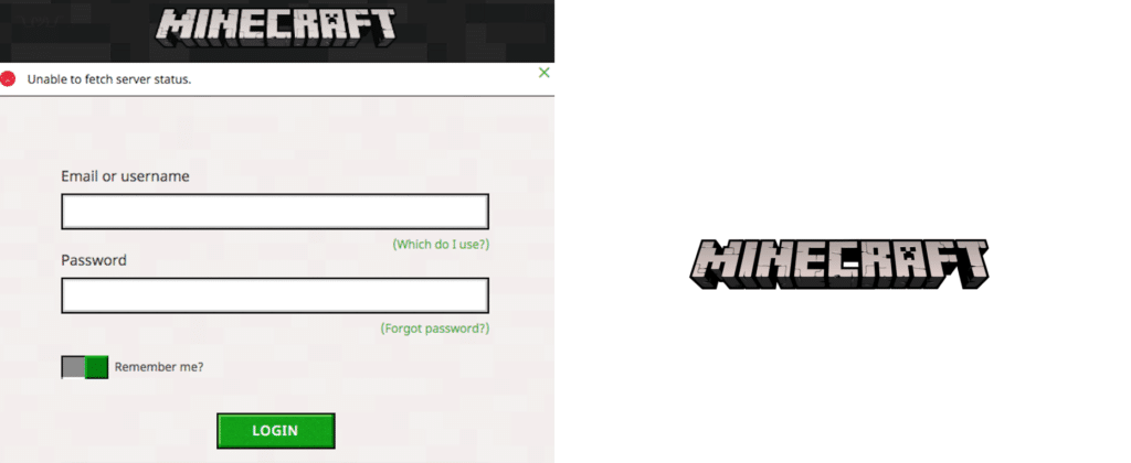 minecraft unable to fetch server status