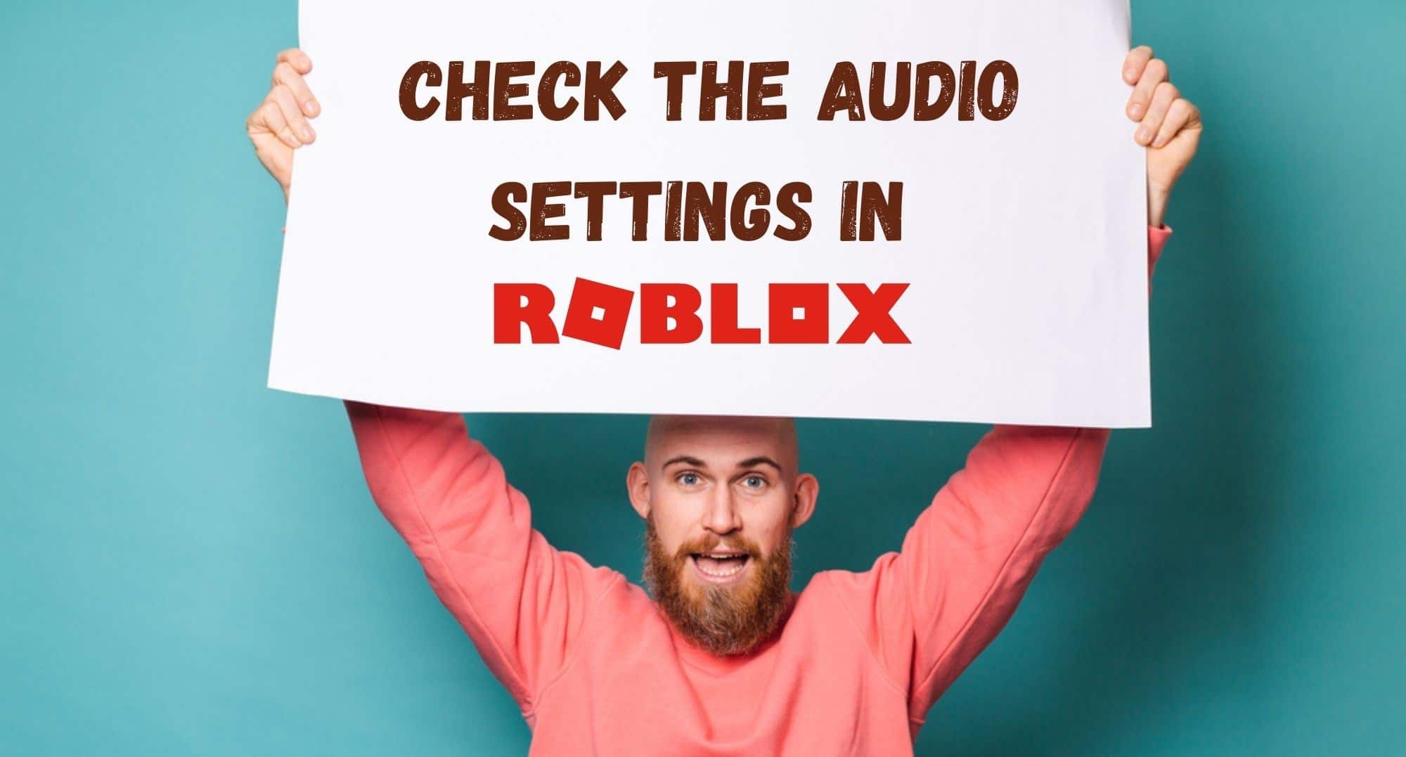 Check the Audio Settings in Roblox