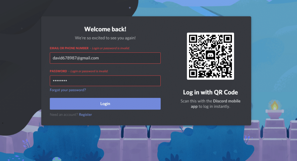 discord email does not exist