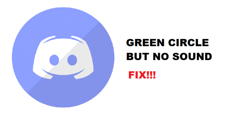 discord green circle but no sound
