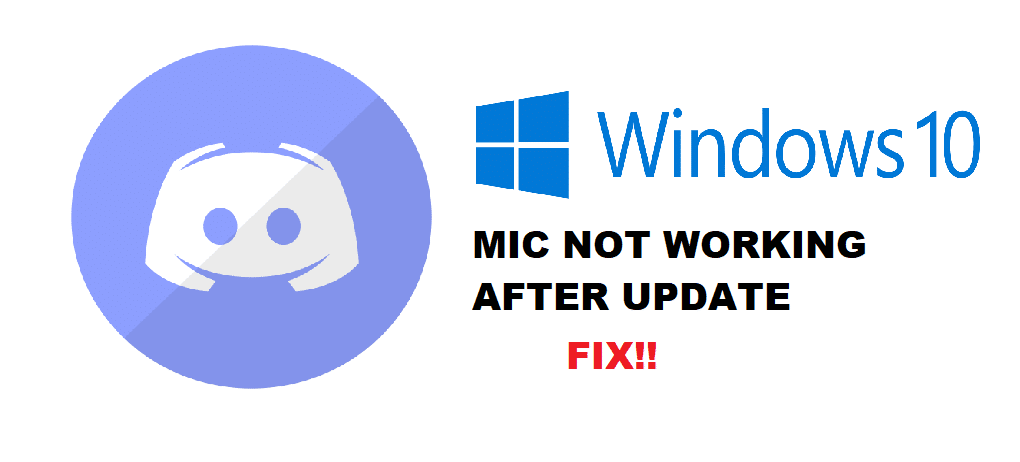 discord mic not working after windows update
