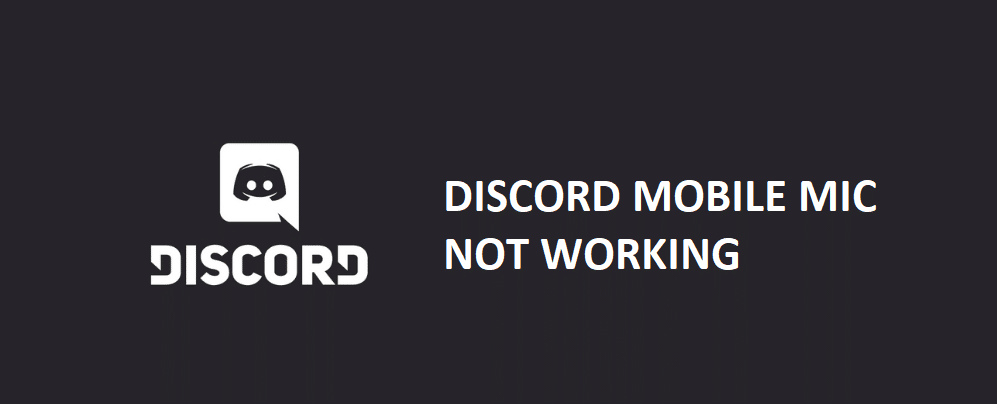discord mobile mic not working