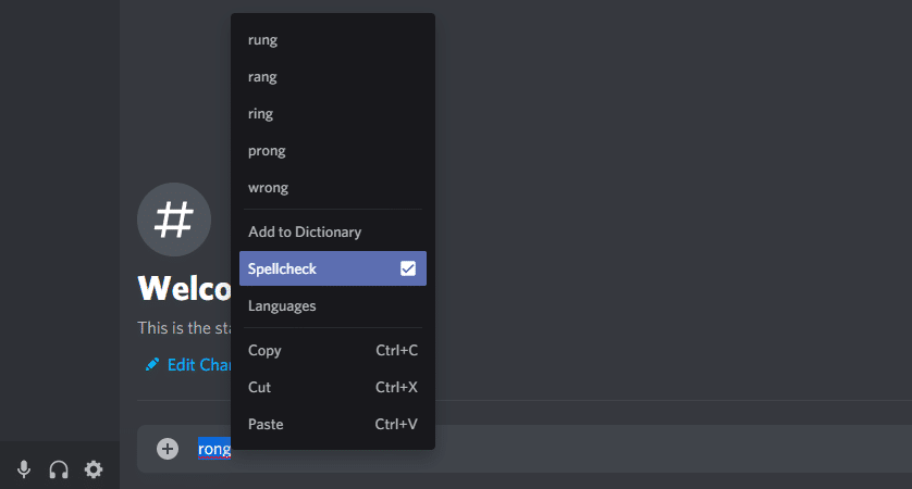 discord spell check not working