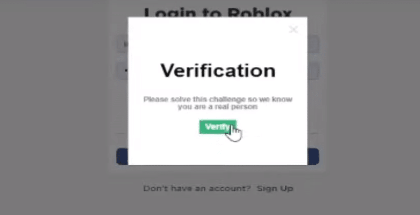 roblox verification not working