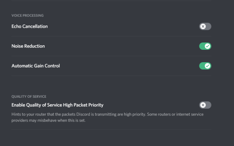 parsec discord echo cancellation not working