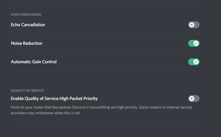 parsec echo cancellation not working