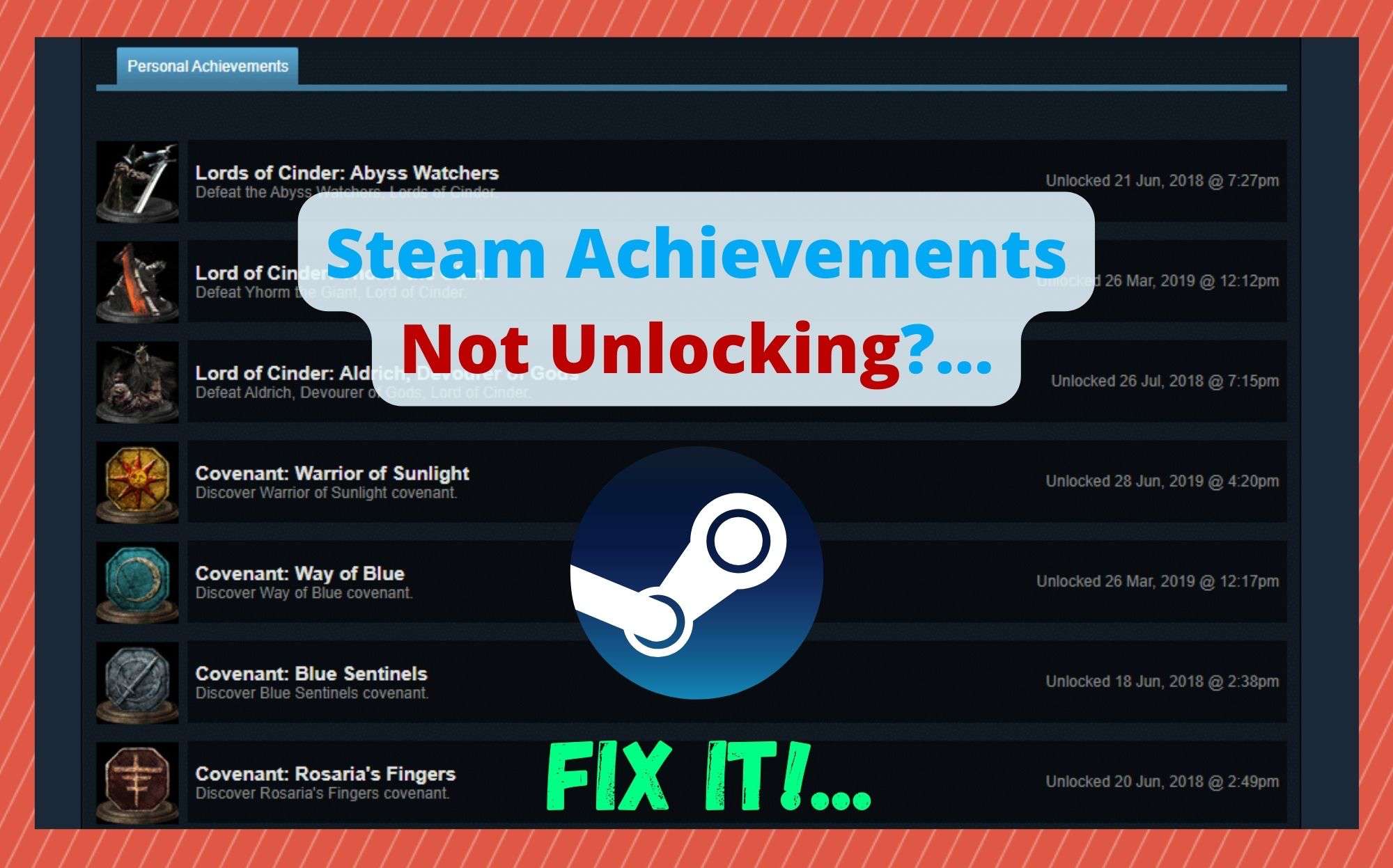 Steam Achievements Not Unlocking