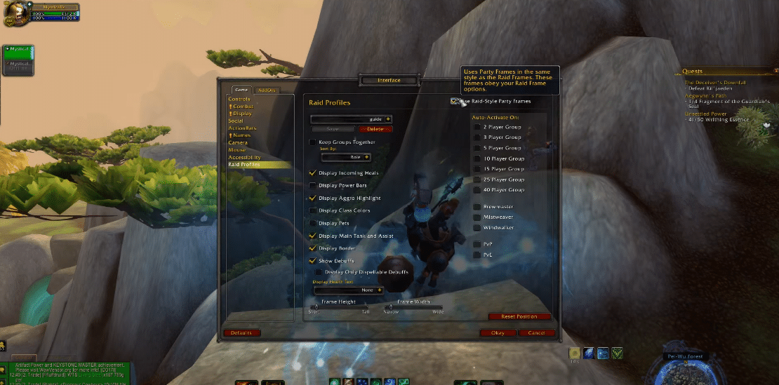 wow raid frame addons