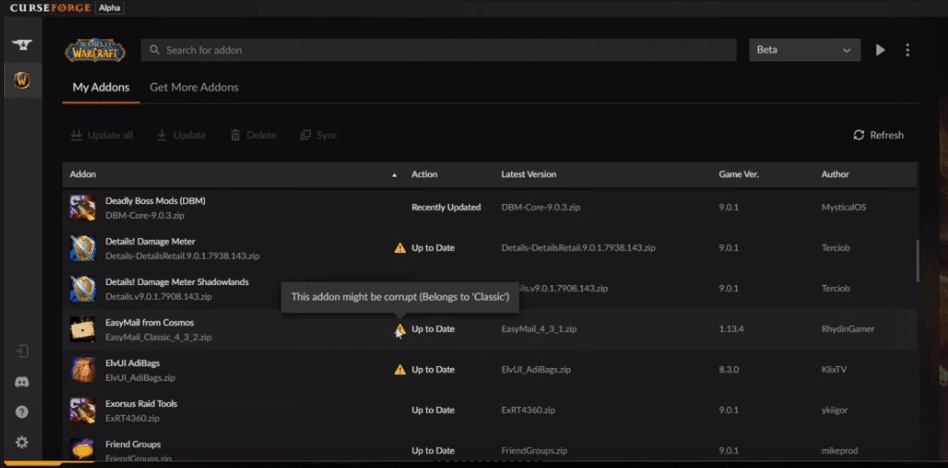 wowmatrix vs curse client