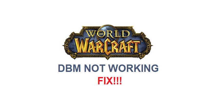 dbm not working wow