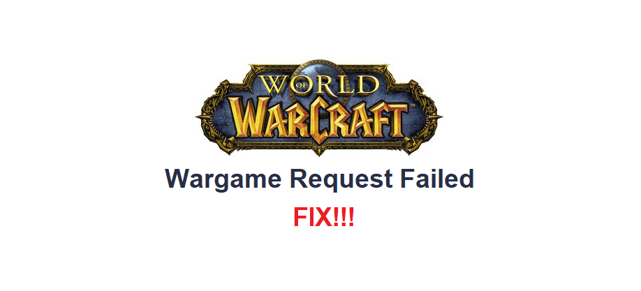 wargame request failed wow