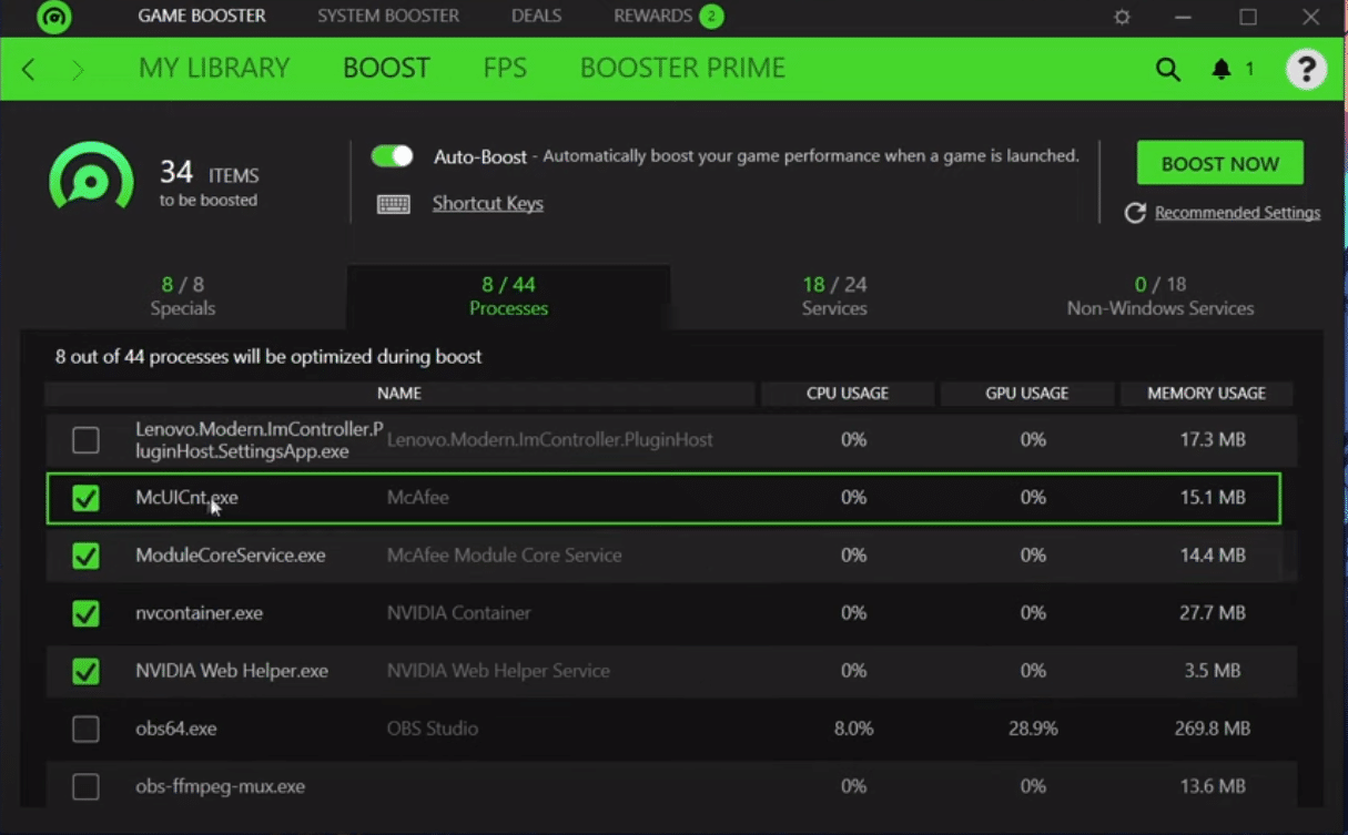 how to increase fps with razer cortex