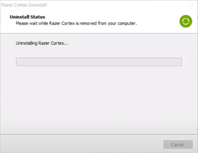 how to uninstall razer cortex
