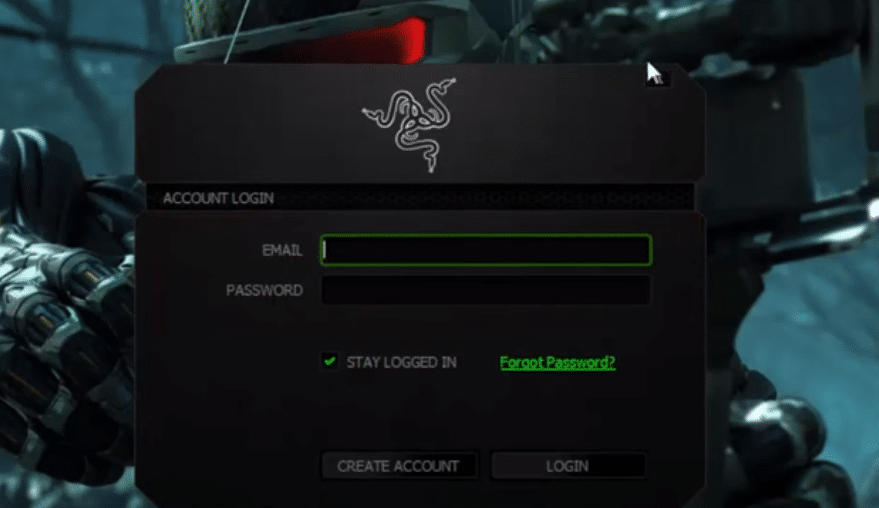 razer cortex login problem