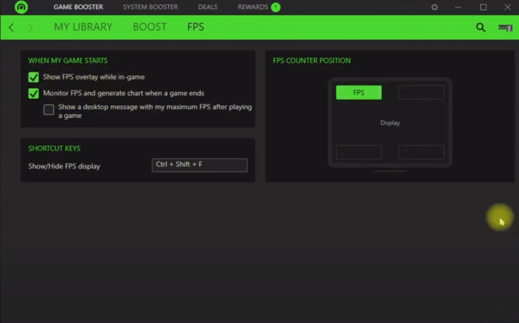 razer cortex overlay