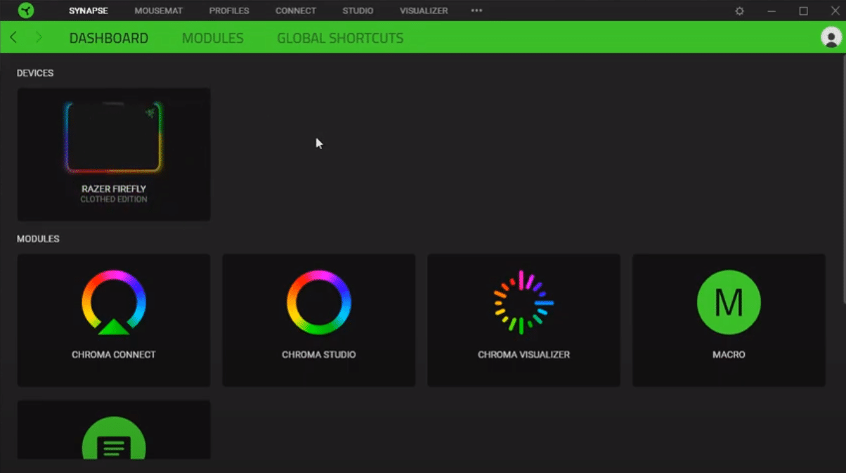 razer audio visualizer not working