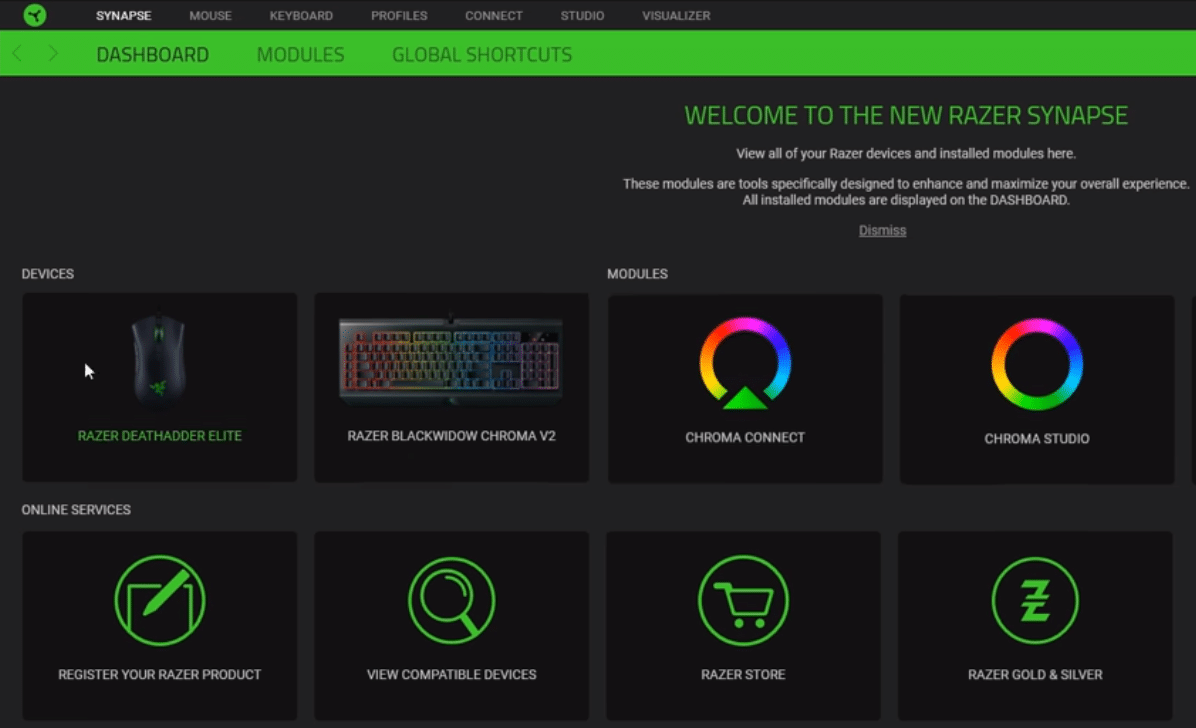 Настроить razer. Razer Synapse не найдено..