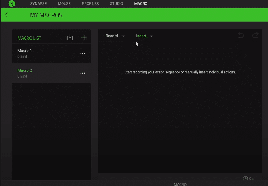 razer synapse macro import