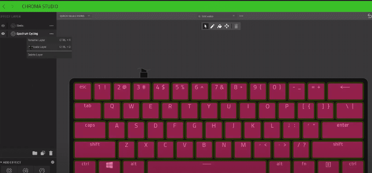 how to add keyboard to razer synapse