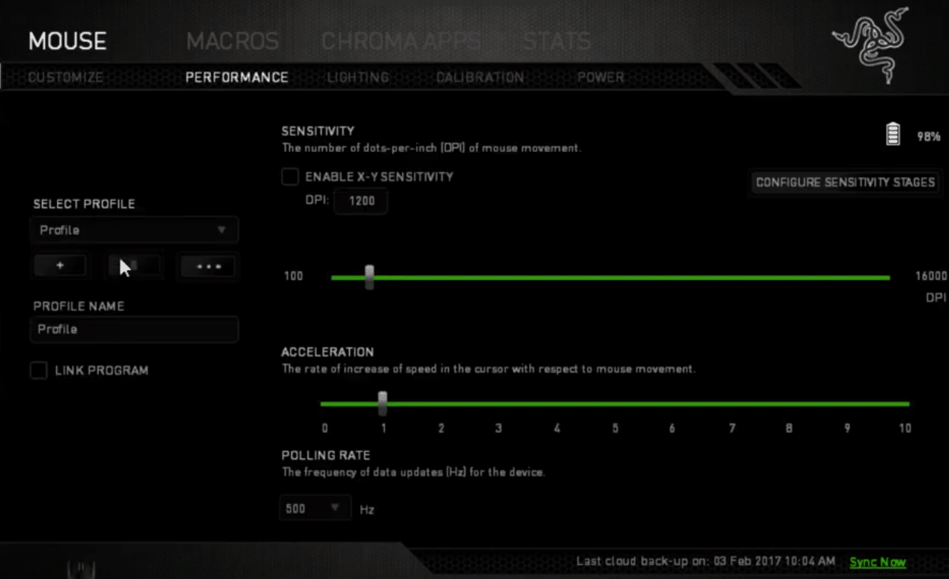 razer synapse 3 mouse movement macro