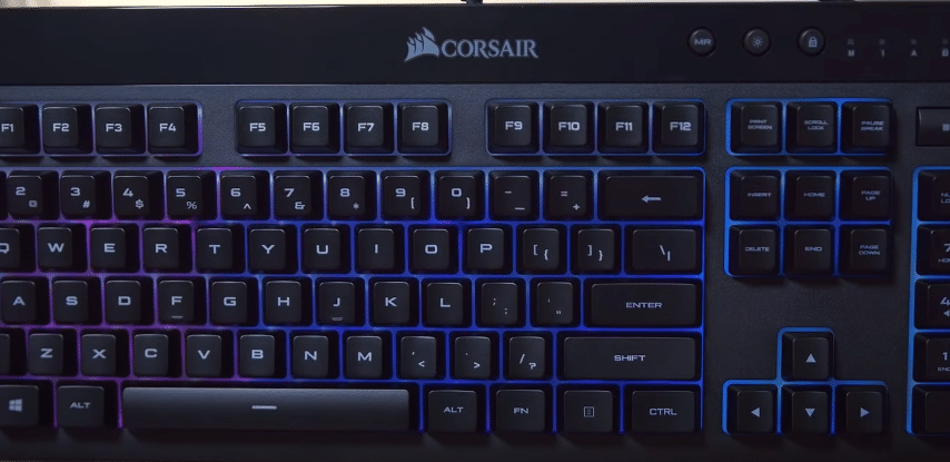 corsair keyboard flashing lights