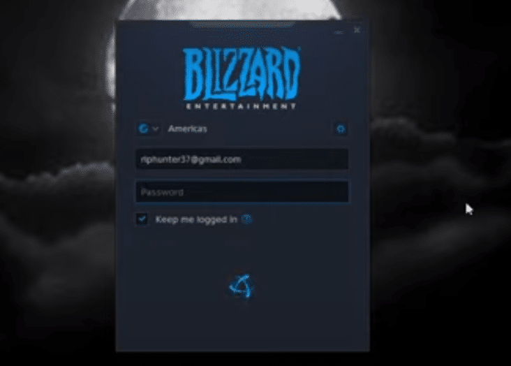 blizzard not logging in